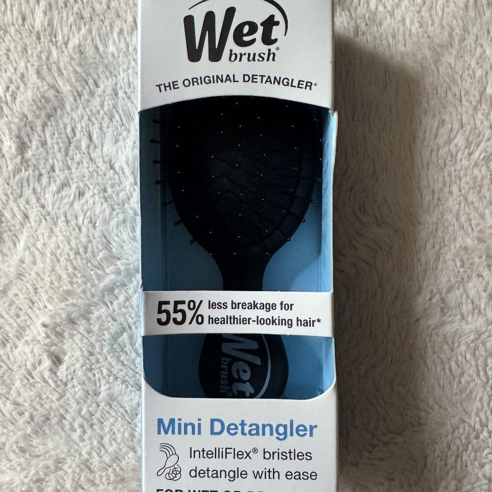 Wet Brush Mini Detangler For Wet or Dry Hair Black